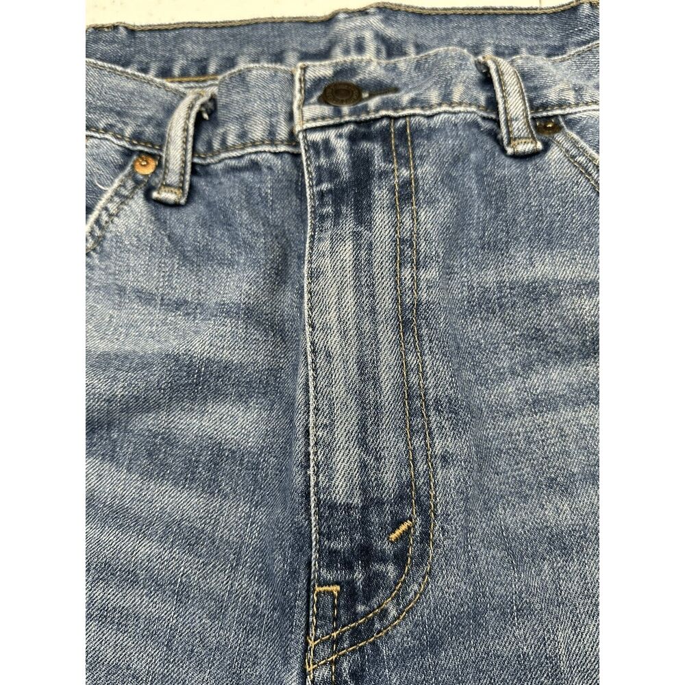 Levi’s 505 Regular Fit Jeans 38x34 Blue Denim Straight Leg Medium Wash Men’s - Picture 6 of 13